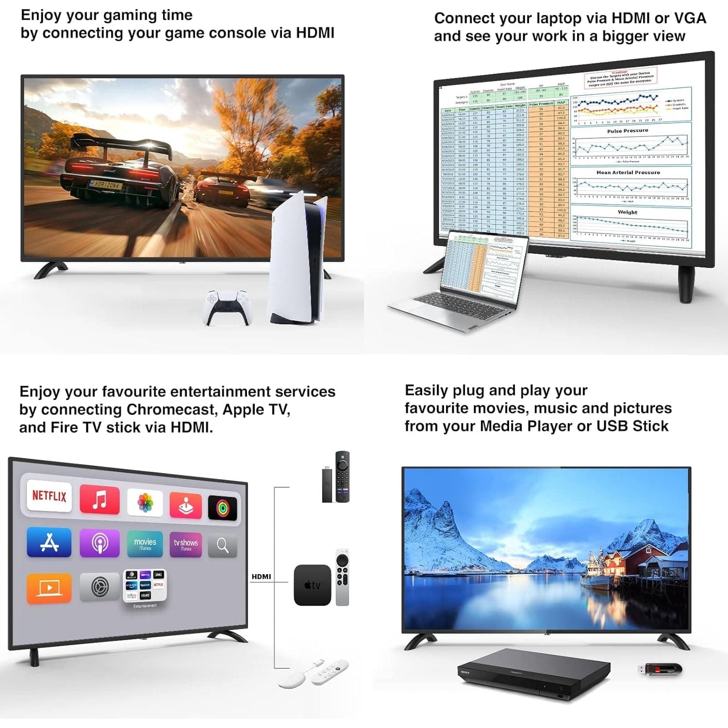 Buy RCA,RCA 32-Inch HD LED TV RB32H2-UK with Dolby Audio, HDMI, VGA, SCART, USB Media Player, DVB-T2/C, Digital Audio Output - Gadcet UK | UK | London | Scotland | Wales| Near Me | Cheap | Pay In 3 | Televisions